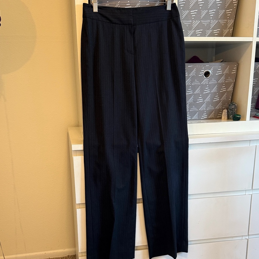 Women's Blk/Grey Pinstripe Trousers